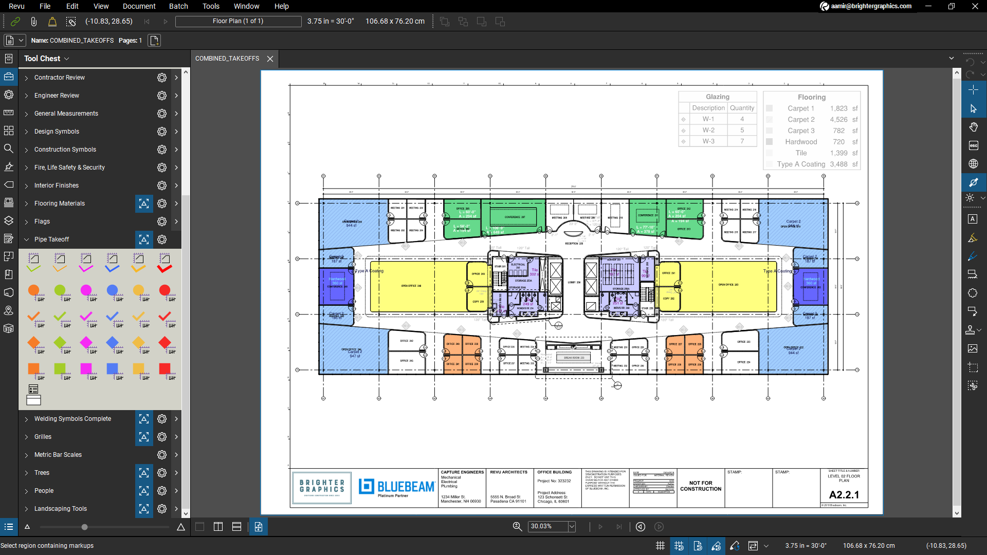 presentation view bluebeam